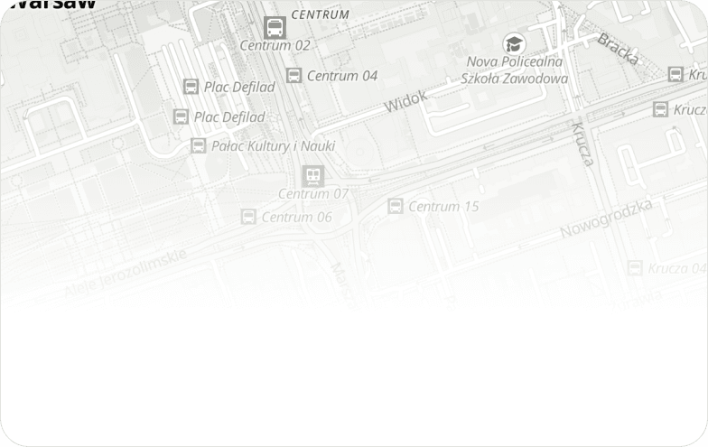 Mapa obszaru wizyt domowych