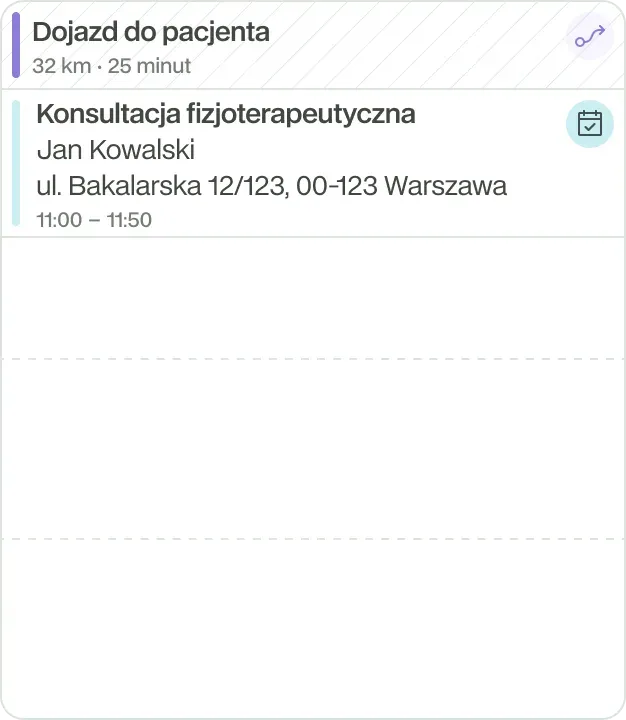Wizyta z dojazdem do pacjenta