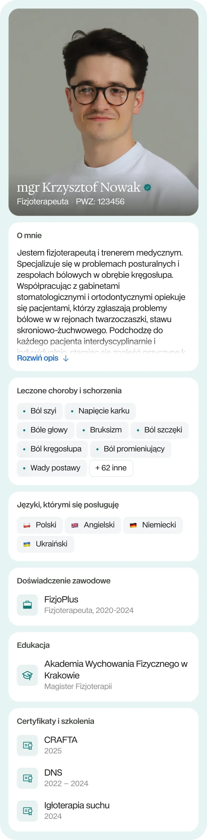 Publiczny profil specjalisty